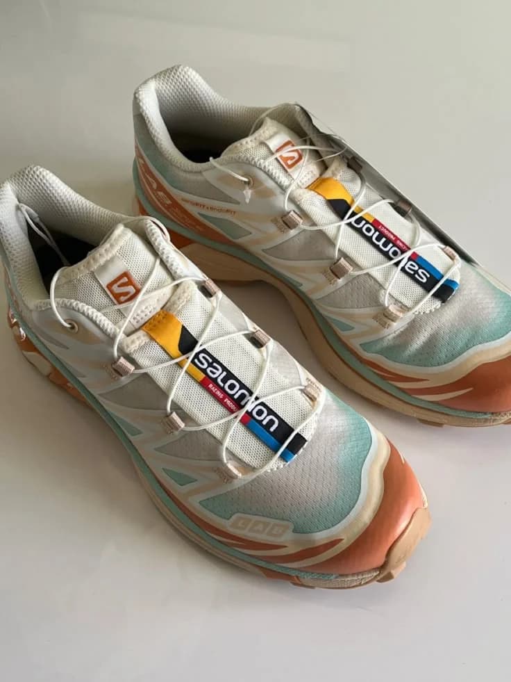 XT-6 Trainers in White / terracotta