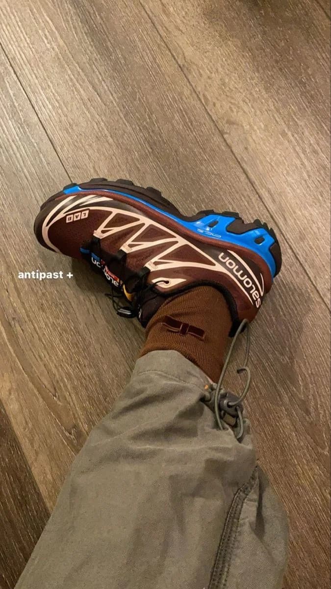 XT Trail Trainers in Brown / blue