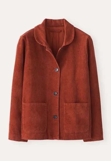 Corduroy Work Jacket in Rust