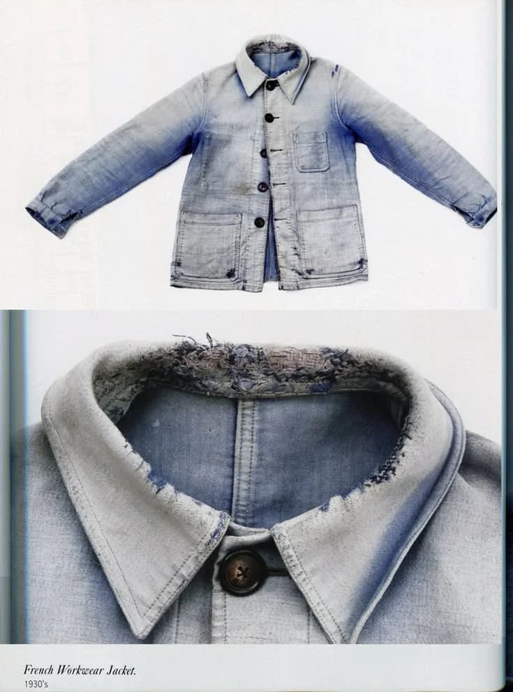 Vintage Collared Jacket in Faded blue
