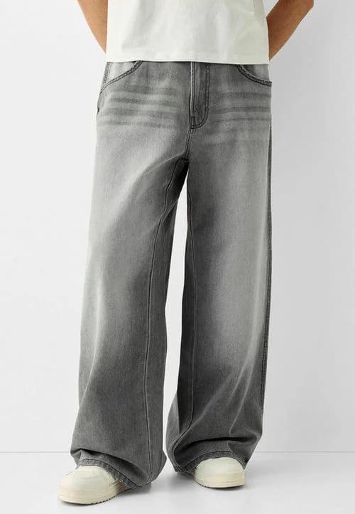 Fireball Dragon Relaxed Jeans in Washed grey