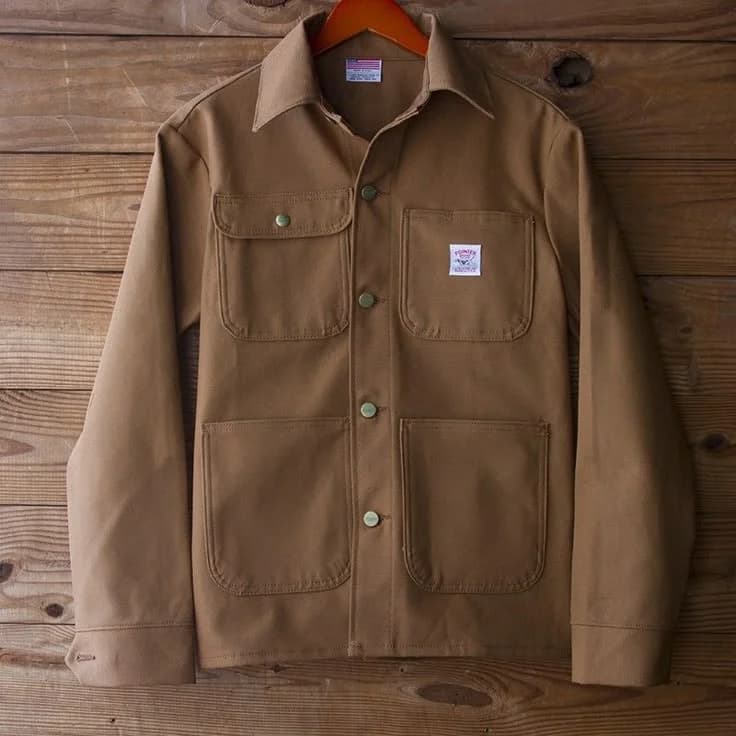 Canvas Chore Coat in Brown