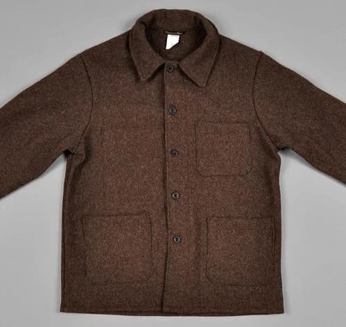 French Work Jacket in Brown