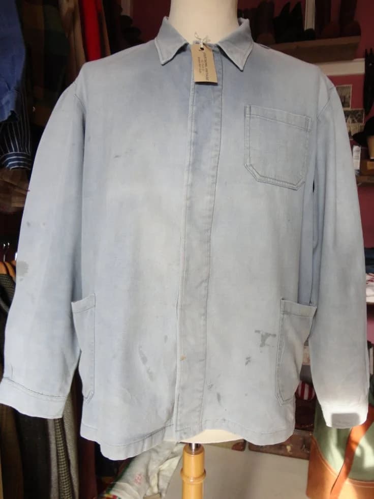 Lightweight Chore Jacket in Ecru
