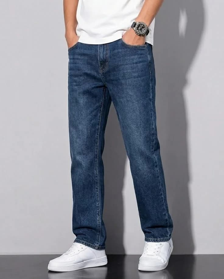Classic Relaxed Jeans in Blue