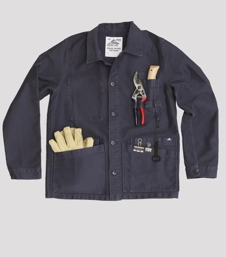Utility Pocket Jacket in Navy