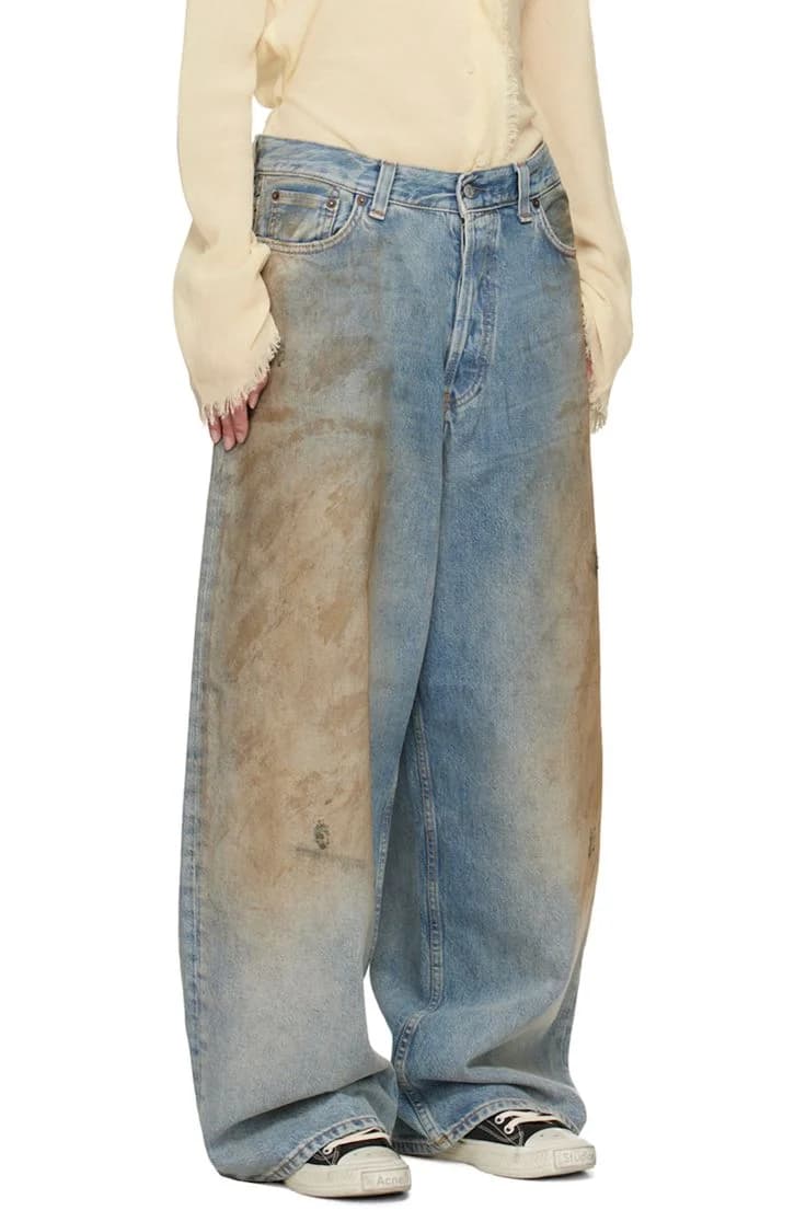 2023F Baggy Jeans in Faded blue